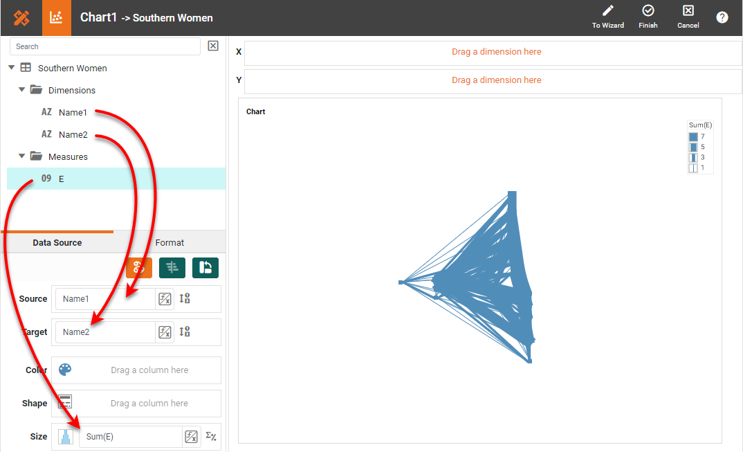 making a network chart step 3