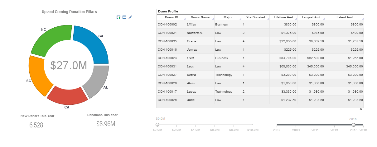 reporting software output example