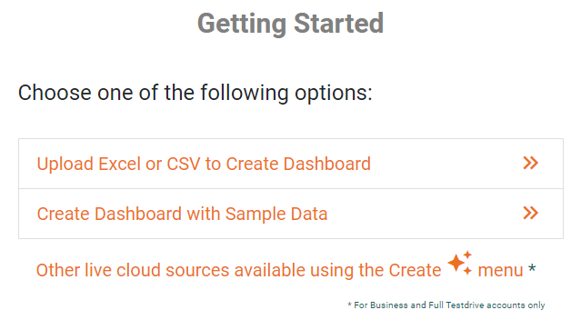 choosing dashboard source